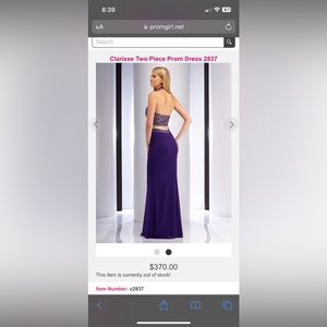 Never worn. Still has tags. Asking for 200 when it’s selling for 400. Size 2